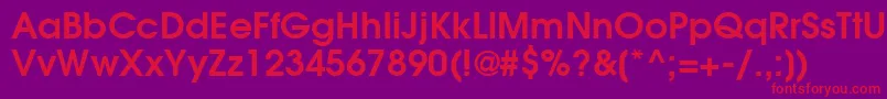 ItcAvantGardeGothicLtDemi Font – Red Fonts on Purple Background