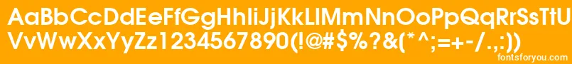 ItcAvantGardeGothicLtDemi Font – White Fonts on Orange Background