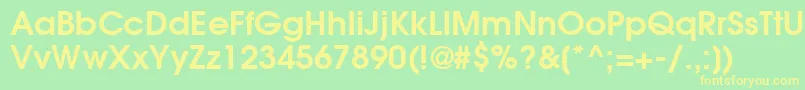 ItcAvantGardeGothicLtDemi Font – Yellow Fonts on Green Background