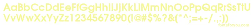 ItcAvantGardeGothicLtDemi Font – Yellow Fonts on White Background