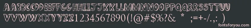 Sketch ffy Font – Pink Fonts on Black Background