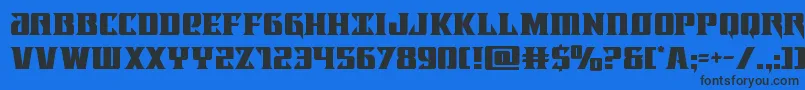 Lifeforce Font – Black Fonts on Blue Background