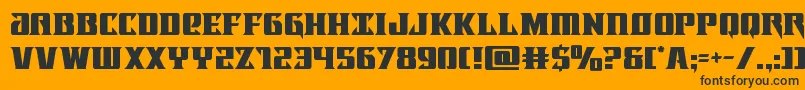 Lifeforce Font – Black Fonts on Orange Background