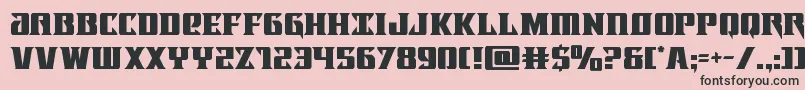 Lifeforce Font – Black Fonts on Pink Background