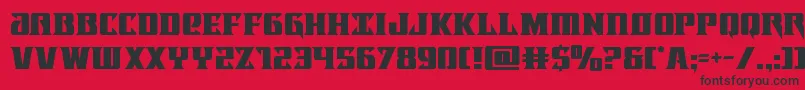 Lifeforce Font – Black Fonts on Red Background