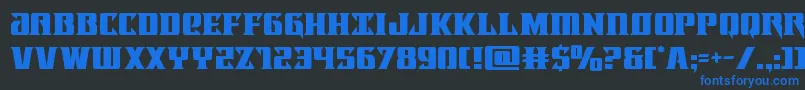 Lifeforce Font – Blue Fonts on Black Background