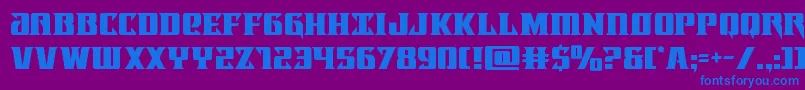 Lifeforce Font – Blue Fonts on Purple Background