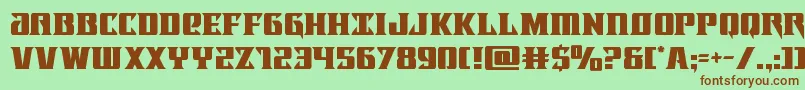 Lifeforce Font – Brown Fonts on Green Background