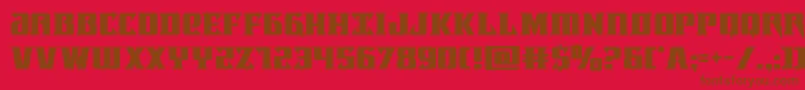 Lifeforce Font – Brown Fonts on Red Background