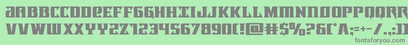 Lifeforce Font – Gray Fonts on Green Background