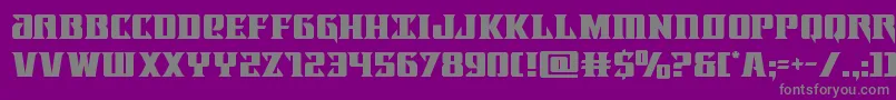 Lifeforce Font – Gray Fonts on Purple Background