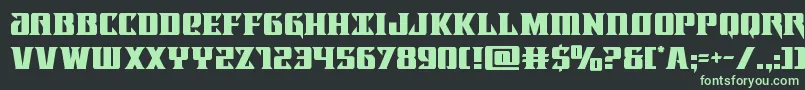 Lifeforce Font – Green Fonts on Black Background