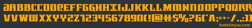 Lifeforce Font – Orange Fonts on Black Background