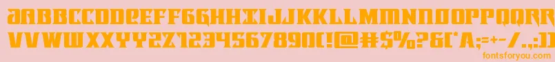 Lifeforce Font – Orange Fonts on Pink Background