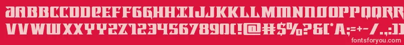 Lifeforce Font – Pink Fonts on Red Background