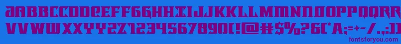 Lifeforce Font – Purple Fonts on Blue Background