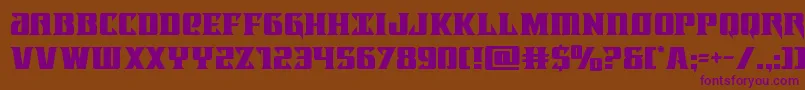 Lifeforce Font – Purple Fonts on Brown Background