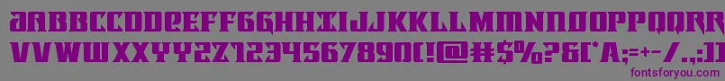 Lifeforce Font – Purple Fonts on Gray Background