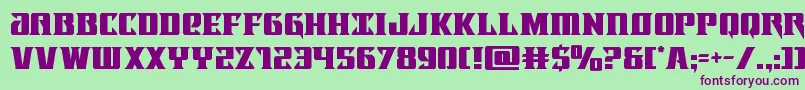 Lifeforce Font – Purple Fonts on Green Background