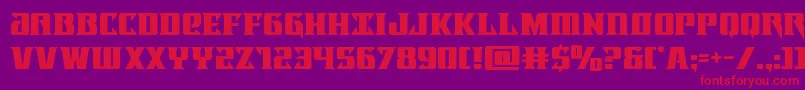 Lifeforce Font – Red Fonts on Purple Background