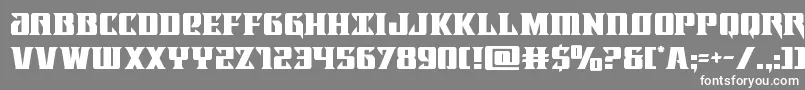 フォントLifeforce – 灰色の背景に白い文字