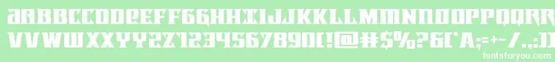 Lifeforce Font – White Fonts on Green Background