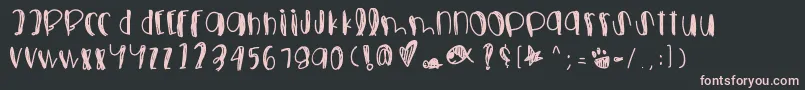 Foolsfallinlove Font – Pink Fonts on Black Background