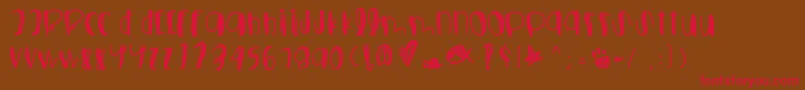 Foolsfallinlove Font – Red Fonts on Brown Background