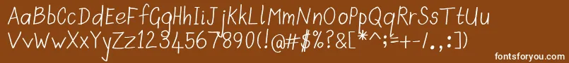 fuente Scrawnyk – Fuentes Blancas Sobre Fondo Marrón