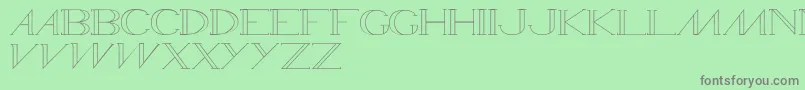 Wamed001 Font – Gray Fonts on Green Background