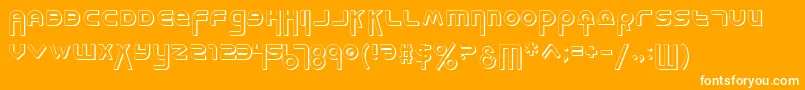 フォントMilkBarShadow – オレンジの背景に白い文字