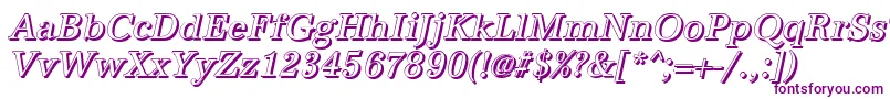 Шрифт AntiquashCdItalic – фиолетовые шрифты