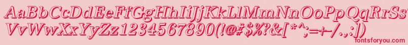 Шрифт AntiquashCdItalic – красные шрифты на розовом фоне