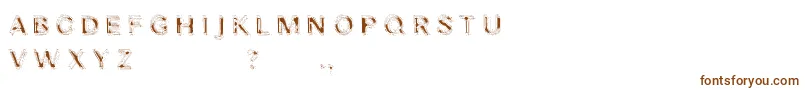 Nibiru Font – Brown Fonts on White Background