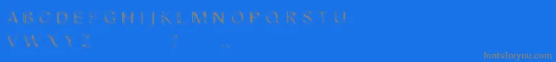 Nibiru Font – Gray Fonts on Blue Background
