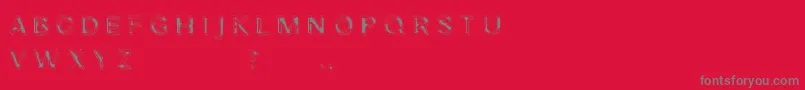 Nibiru Font – Gray Fonts on Red Background