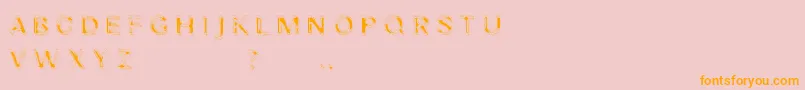 Nibiru Font – Orange Fonts on Pink Background