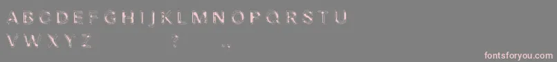 Nibiru Font – Pink Fonts on Gray Background