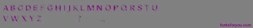 Nibiru Font – Purple Fonts on Gray Background