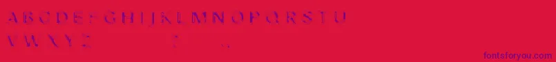 Nibiru Font – Purple Fonts on Red Background