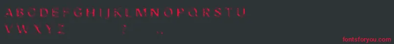 Nibiru Font – Red Fonts on Black Background