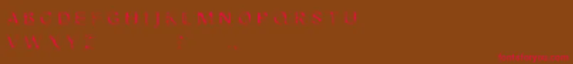 Nibiru Font – Red Fonts on Brown Background