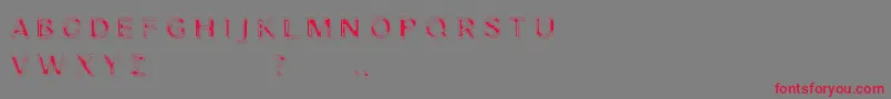 Nibiru Font – Red Fonts on Gray Background