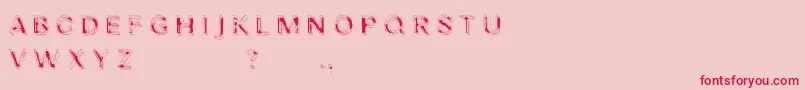 Nibiru Font – Red Fonts on Pink Background