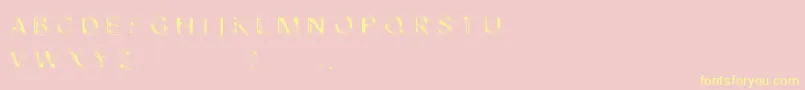 Nibiru Font – Yellow Fonts on Pink Background