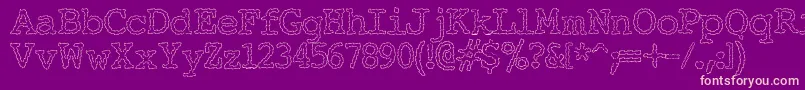 Elecha Font – Pink Fonts on Purple Background