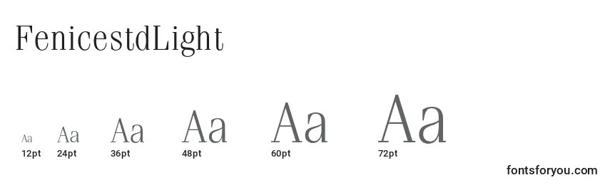 FenicestdLight Font Sizes