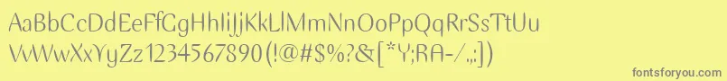 More about EllipseItc Font EllipseItc Font – Gray Fonts on Yellow Background