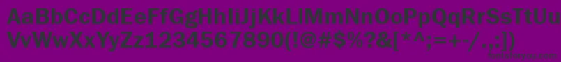 Franklingothdemiatt Font – Black Fonts on Purple Background