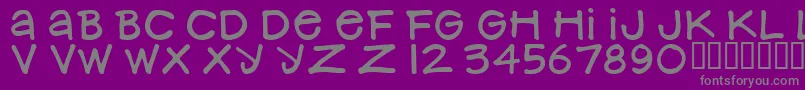 Police NancynayWide – polices grises sur fond violet